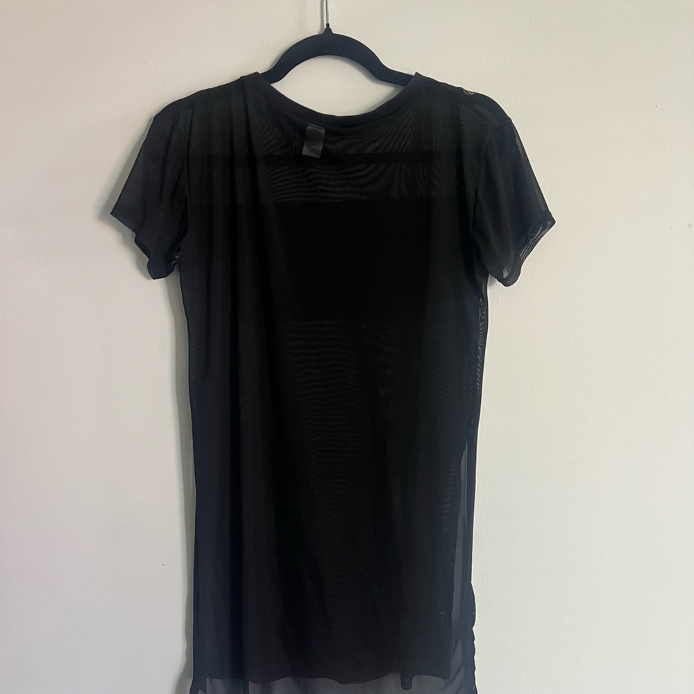 H&M Black Mesh Short Sleeve Top - Picture 3 of 3